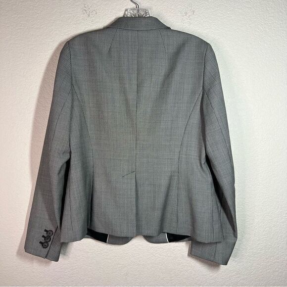 Talbots Black White Double Button Blazer Suit Jacket Womens‎ Size 6 - Picture 4 of 6